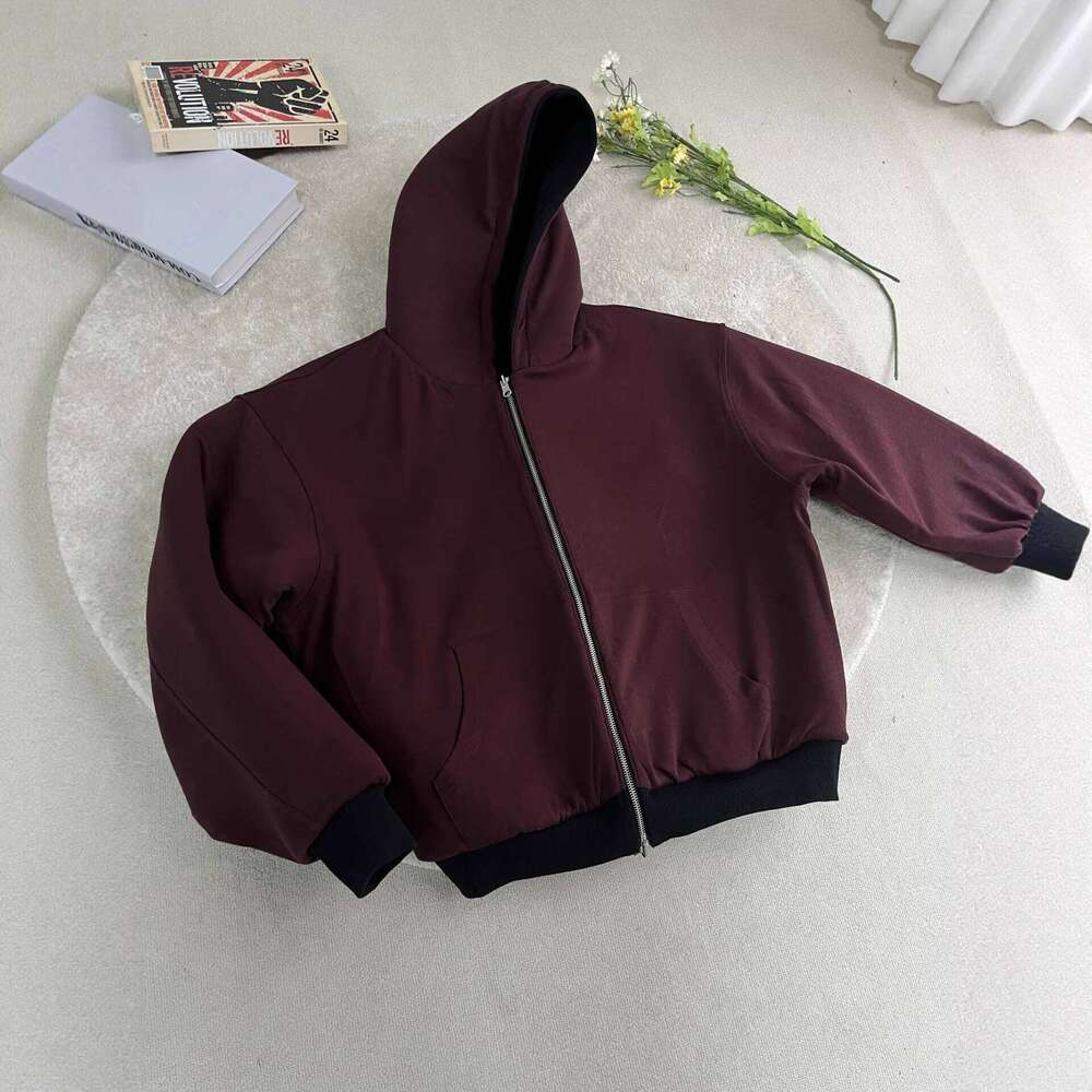 Mens 1200G Air Layer Hoodie Jacket Double Sided Zipper Cardigan Casual Korean Version Heavyweight y2k hoodie Hooded sweatshirt W260626 - view 6
