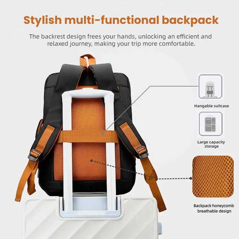 - Multifunctional Business Large Backpack Capacity Multiple Compartmentslaptop Backpacktravel Backpackleisure Backpack M260626 - view 5