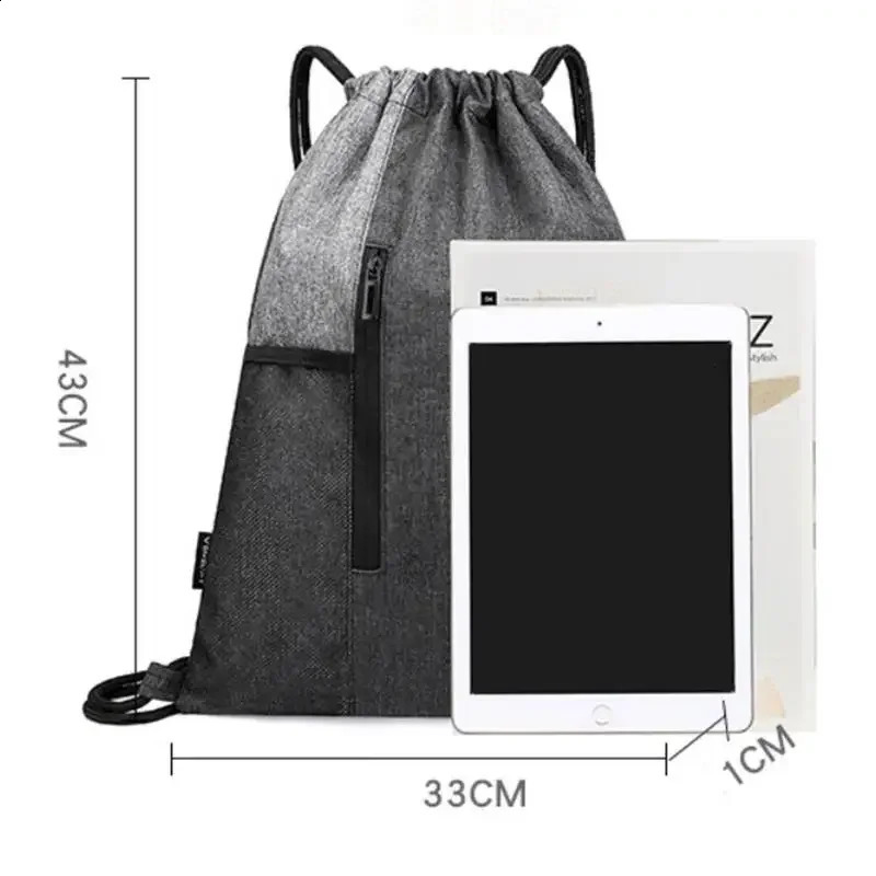 Folding Backpack Hiking Bag Lightweight Drawstring Fashionable Bundling Rope Sports 260625 - view 4