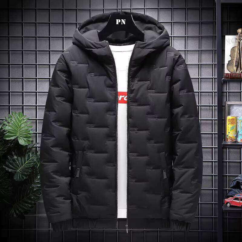 New Winter Men's Clothes Trendy Down Cotton Padded Loose Coats Thickened Warm Bread Jackets with Hats J260626 - view 4