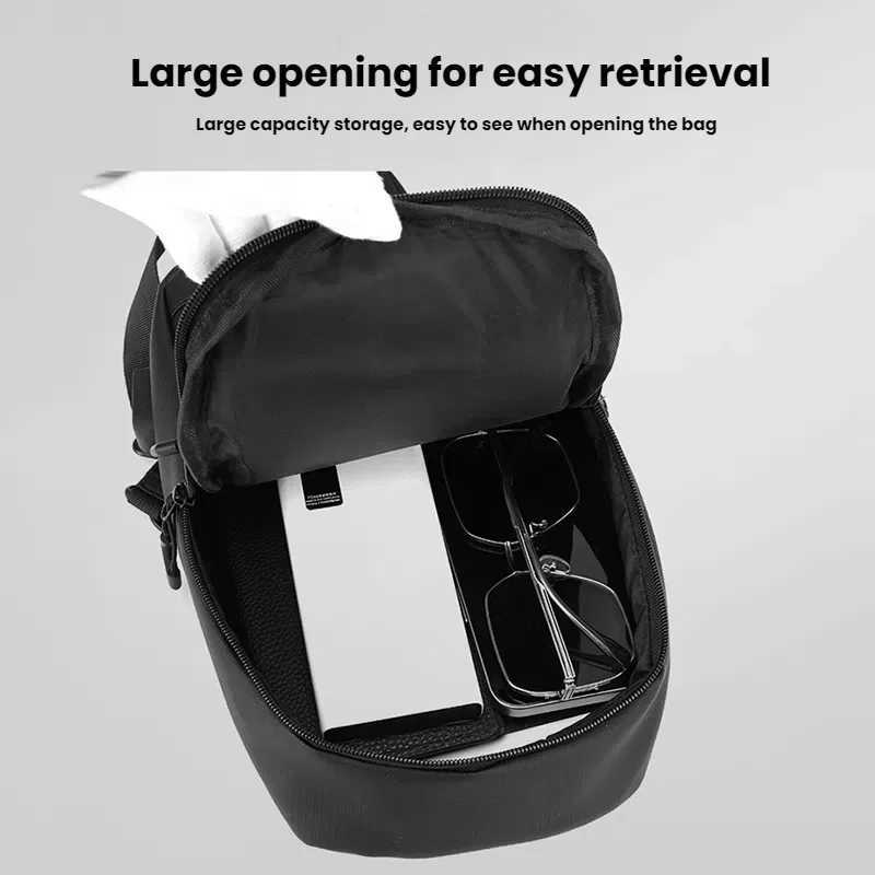 Sports Shoulder Bag Mens Casual Chest Bag Suitable for Daily Commuting Business Sports Chest Cycling M260626 - view 4
