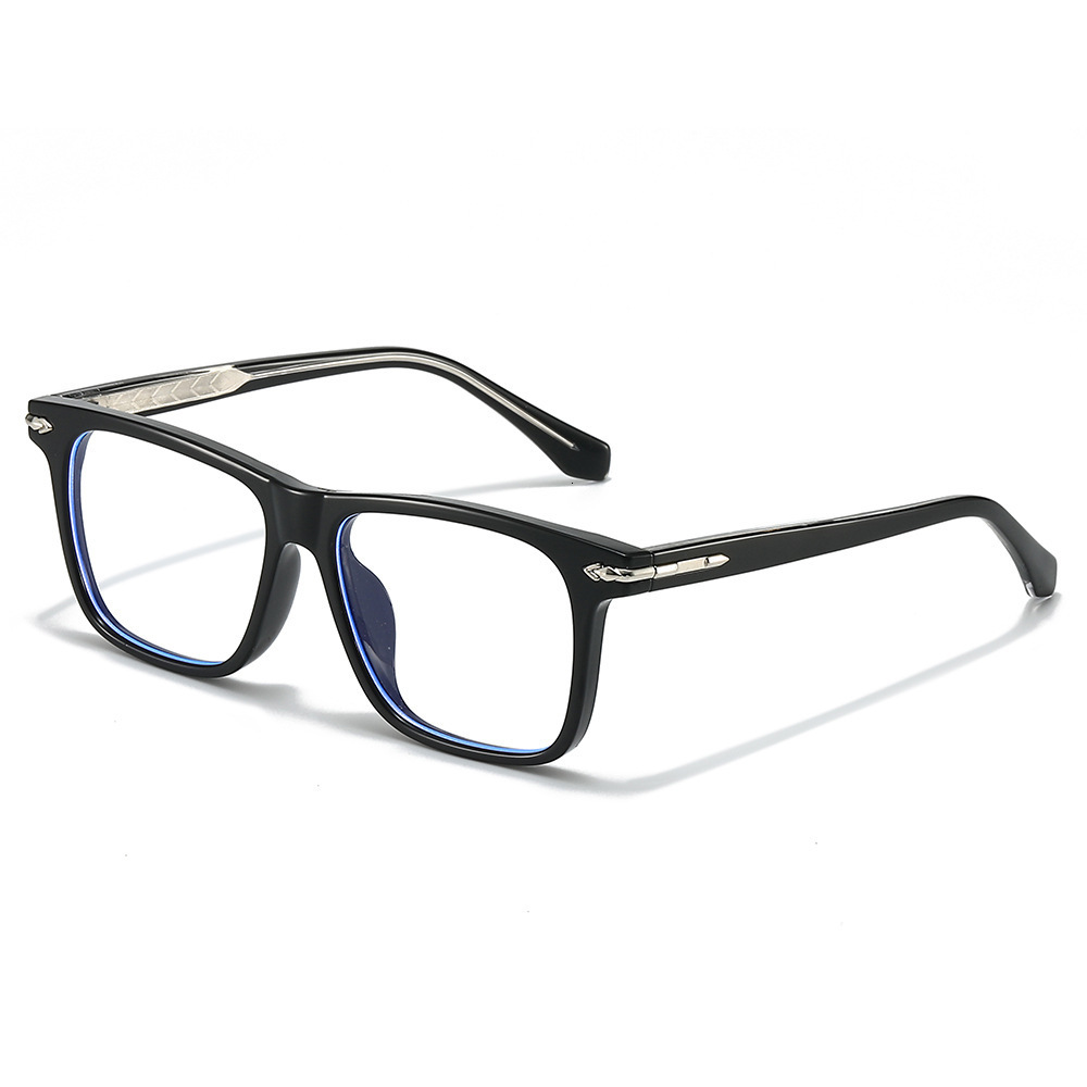 2026 Retro Artistic Square Frame Tr90 Eyeglass Frame, Simple And Stylish, Versatile, Blue Light Blocking, Unisex Eyeglasses - view 6