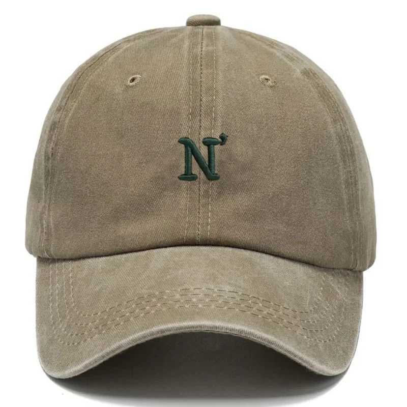 Baseball N Distressed Unisex Fashion Dad Hat Casual Streetwear Outdoor Cotton Washed Vintage SnapEmbroidered Letter M260626 - view 4