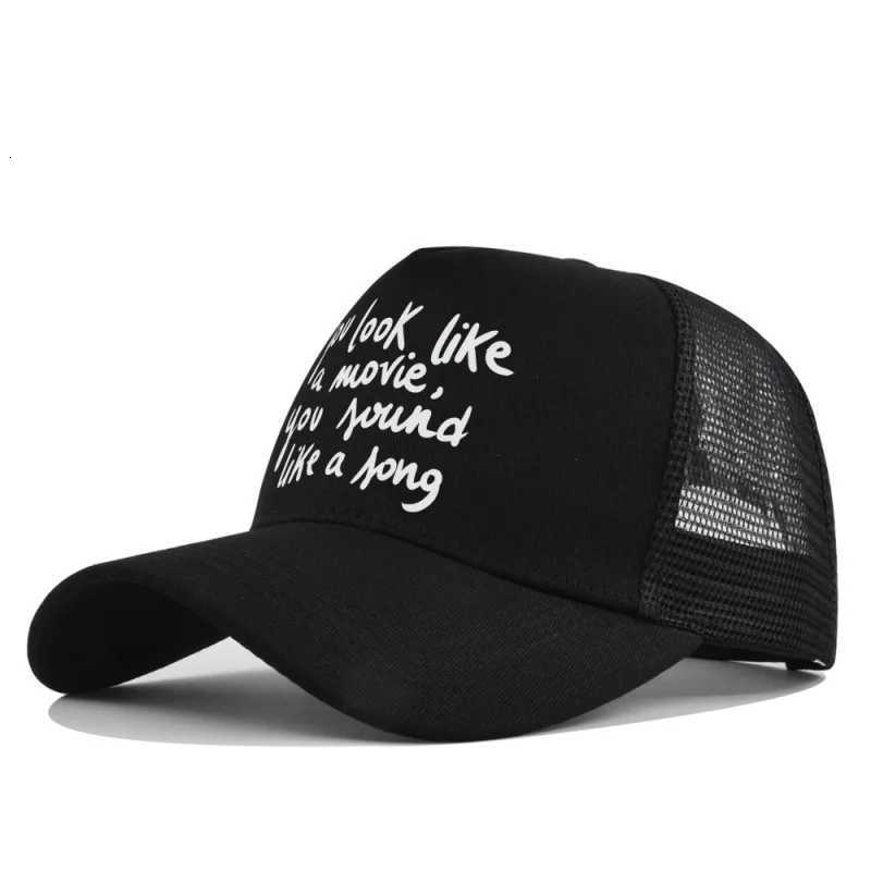 Mesh New Letter Baseball Printing for Men Women Breathable Adjustable Cotton Hip Hop Outdoor Sun Protection Hat SnapM260626 - view 7