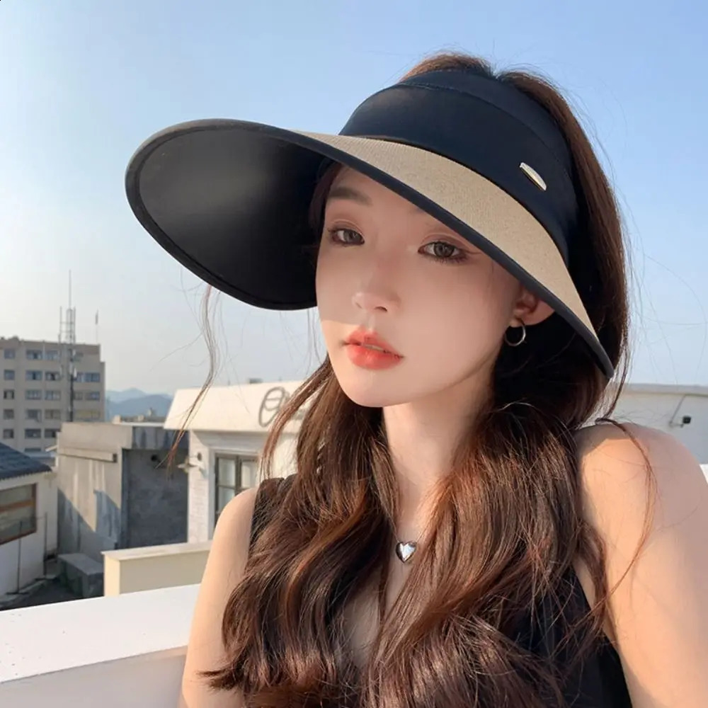 Anti-Sun Empty Top Hat Anti-UV Breathable Sunshade Hat UPF50 Foldable Sun UV Protection Cap for Summer 260625 - view 5