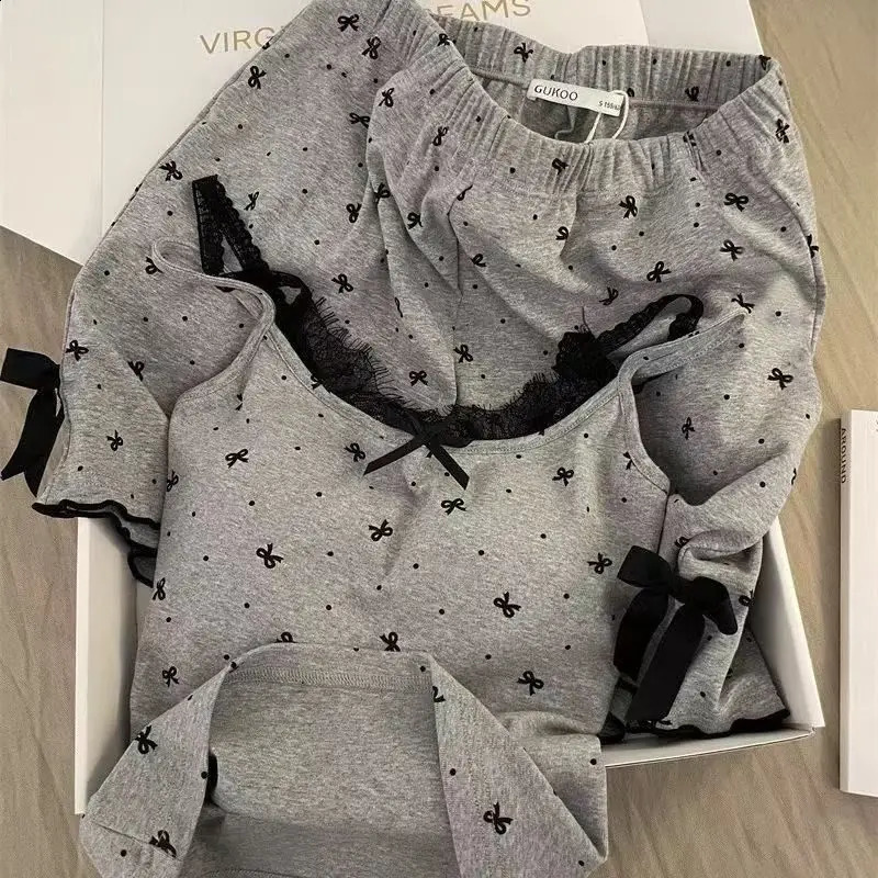 Womens Summer Suit Pajamas Set Trousers Sets Sleepwear Pijama Pajama Woman Shorts Home Clothes Sleep Lounge Underwear 260625 - view 5