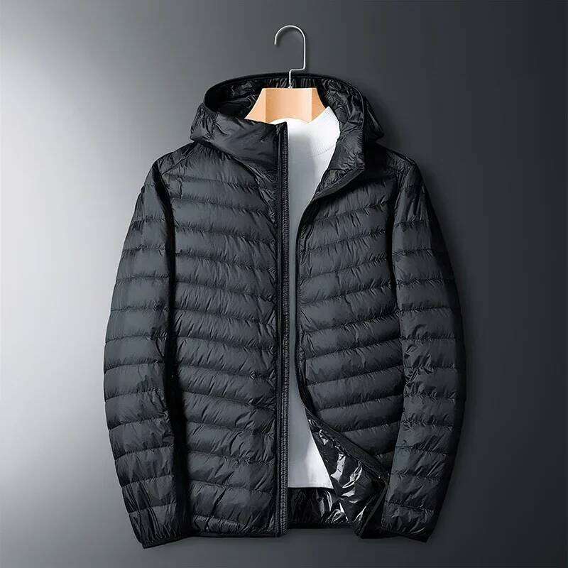 UETEEY 2024 Autumn Winter White Duck Down Jacket Men Light Weight Warm Waterproof Casual Outdoor Portable Male Puffer Coats W260626 - view 5