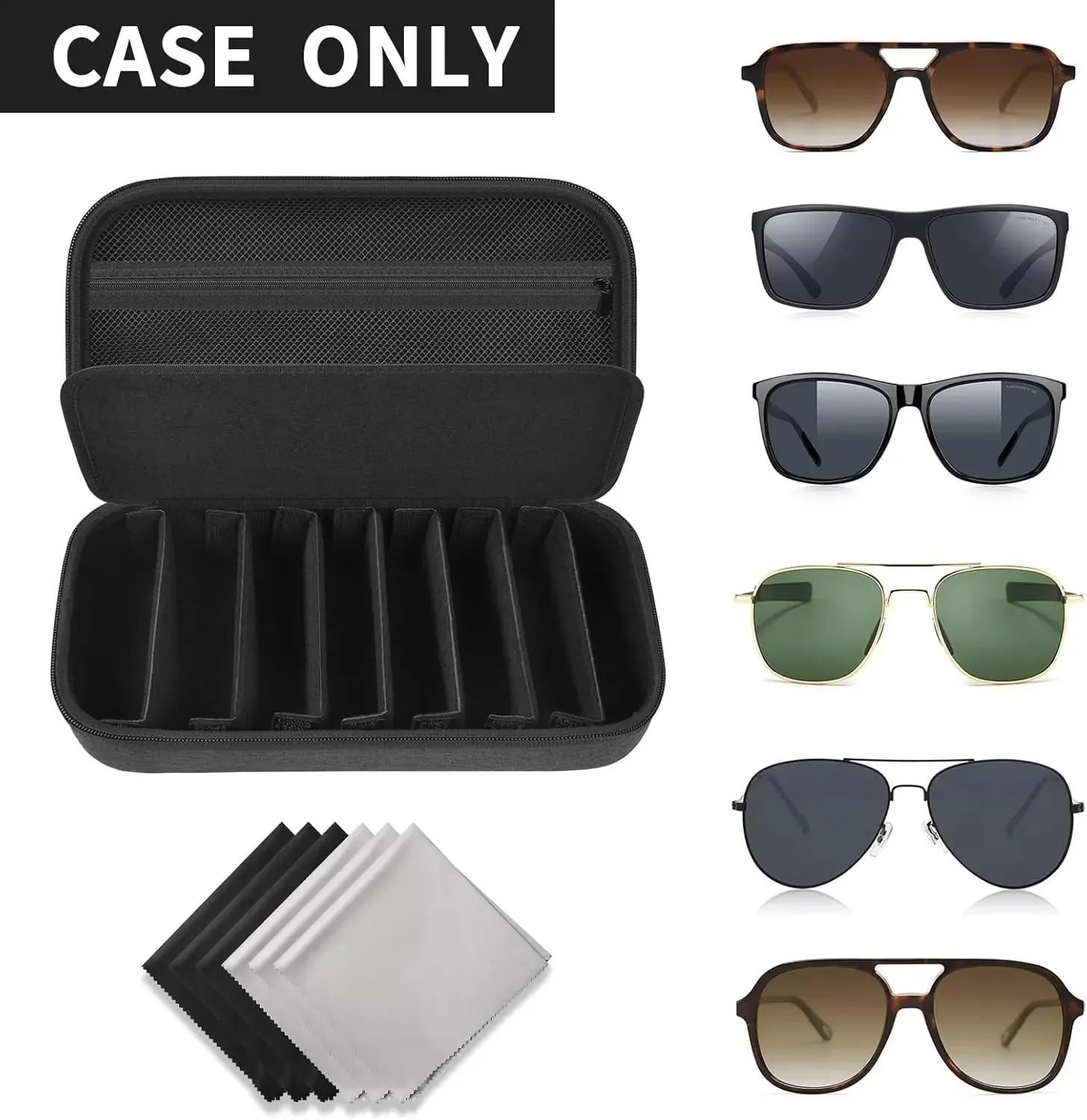 Bag only Travel Sunglasses Organizer Case for Quay Polarized Sunglasses Men Women Trendy Sunglasse Storage Holder Bag Only 260625 - view 4