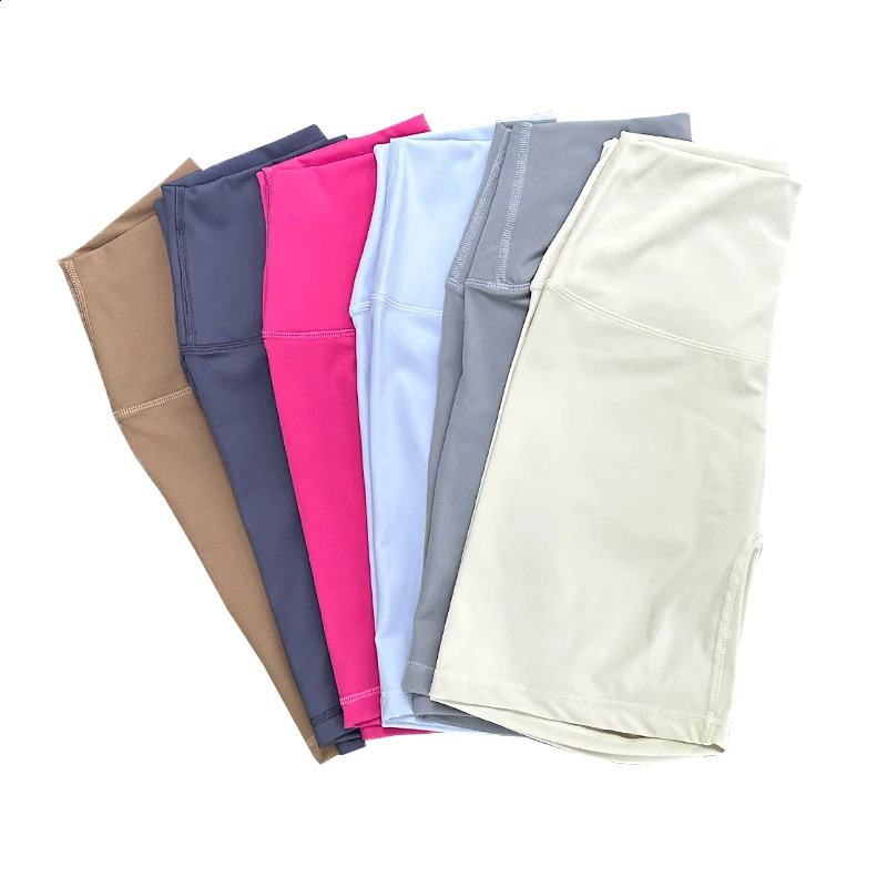 Women Sports Biker Shorts Women Naked Feeling High Waist Yoga Shorts Push Up Fitness Leggings Tummy Control Yoga Slim Shorts 260626 - view 5