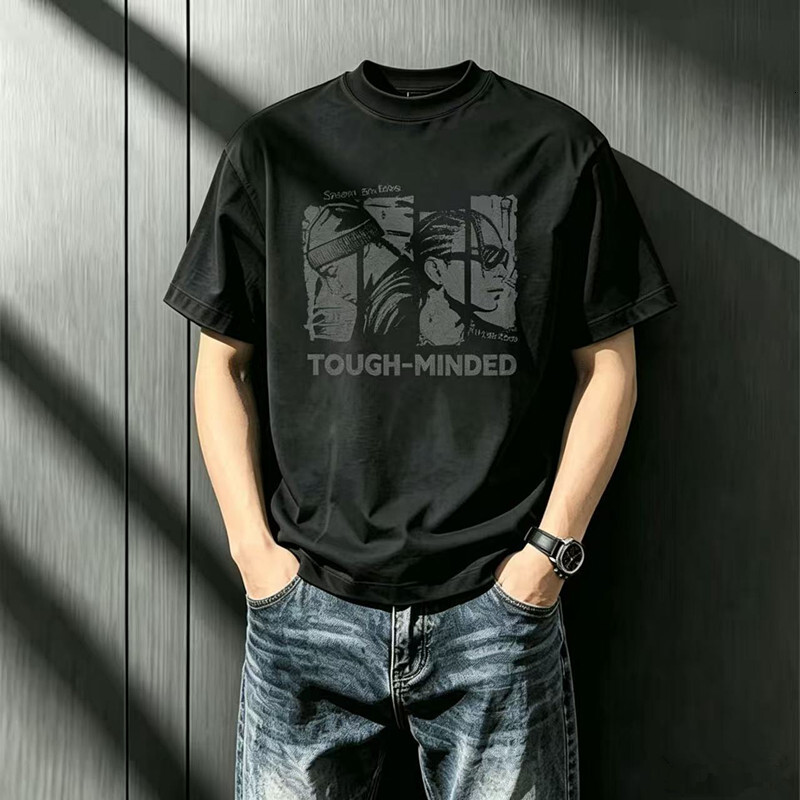 Baleno American Retro Style Men's Short-Sleeve T-Shirt, Summer Youth Heavy Cotton Loose Fit Large Size Half-Sleeve X - view 4