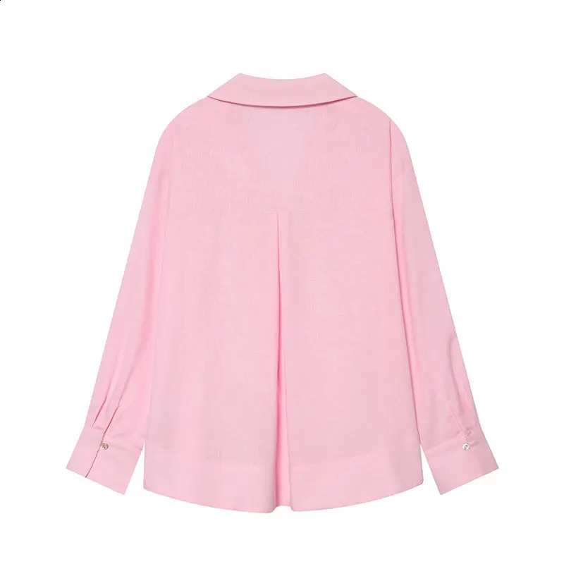 TFAFXY 2026 Summer Minimalist Women Shirt Fashion Chic Long Sleeve Casual Holiday Blouse 260626 - view 5