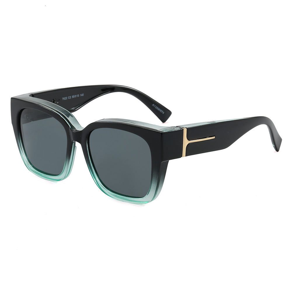 2026 Designer's New Large Frame Polarized Sunglasses With A High-end Feel Personalized And Fashionable Sunglasses For Spicy Girls Myopia Glasses - view 4