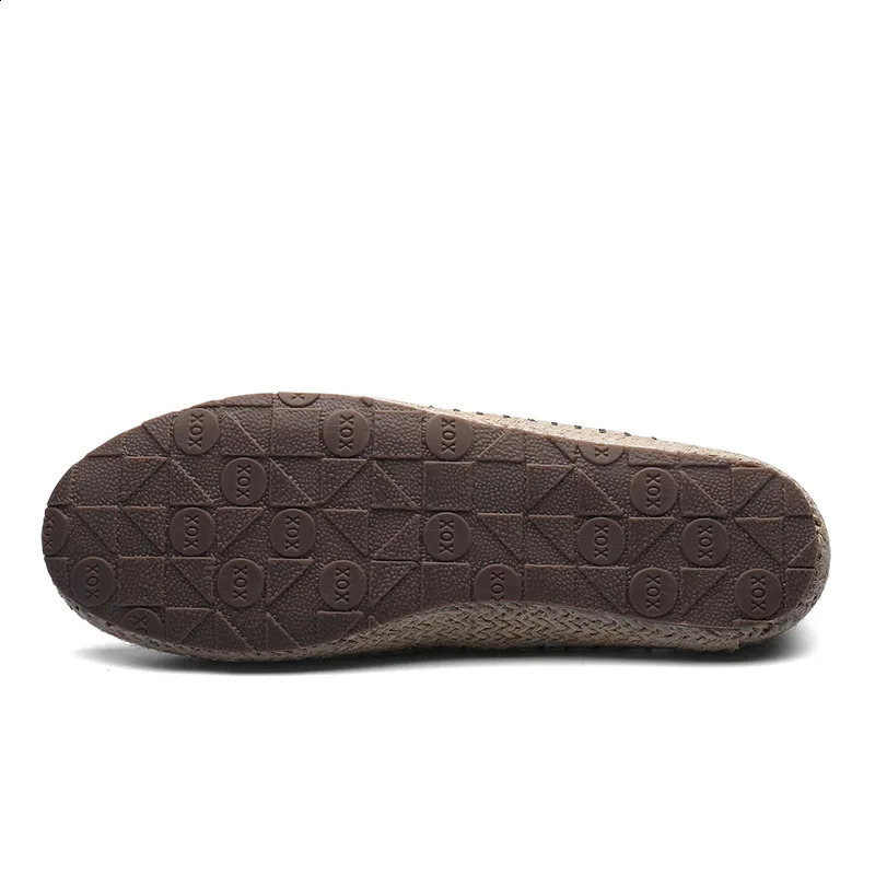 Mens linen canvas flat canvas lazy loafers driving shoes spring and autumn high quality 260626 - view 5