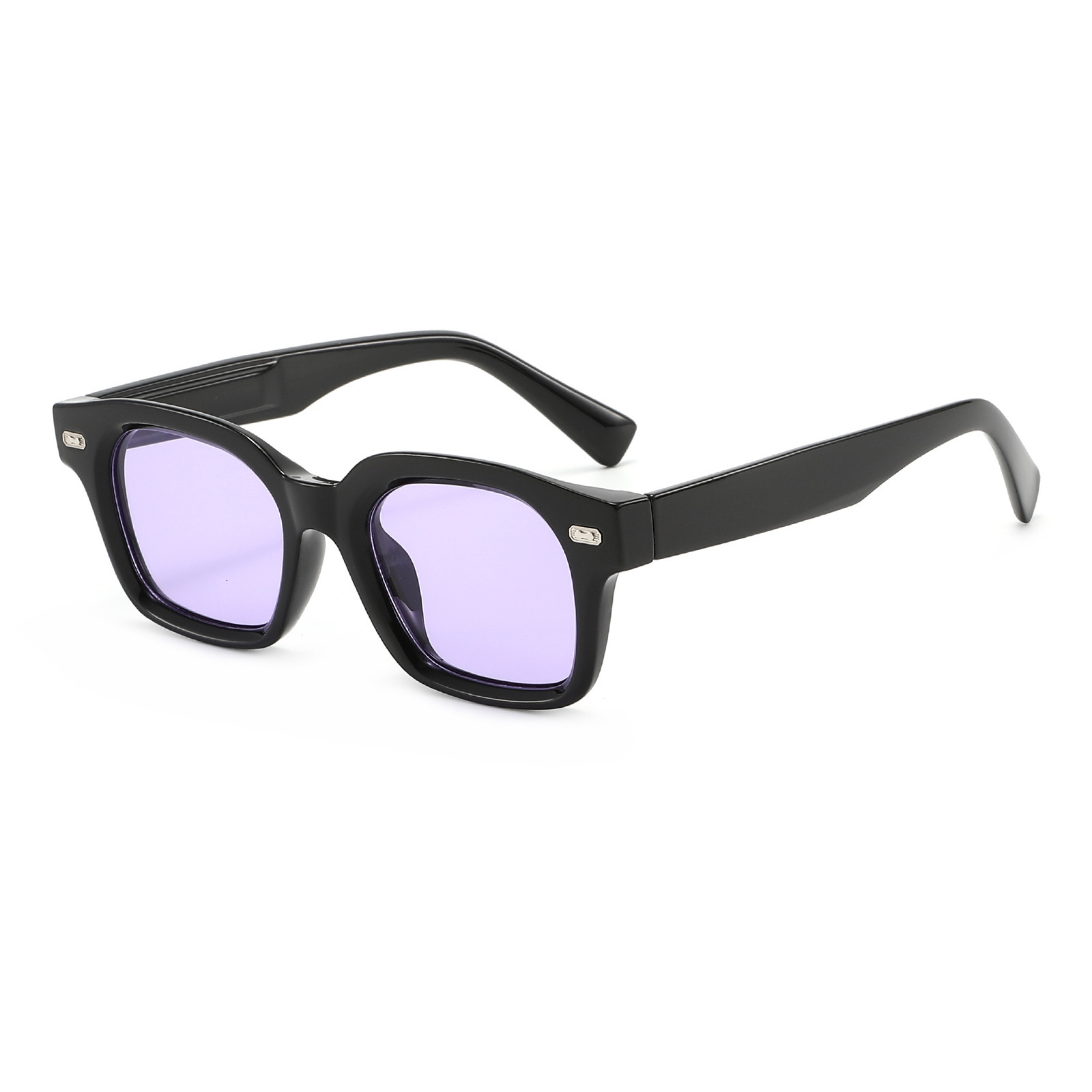 20 New Square With Rivets, Men's Retro Versatile High-End UV Protection Sunglasses For Foreign Trade - view 4