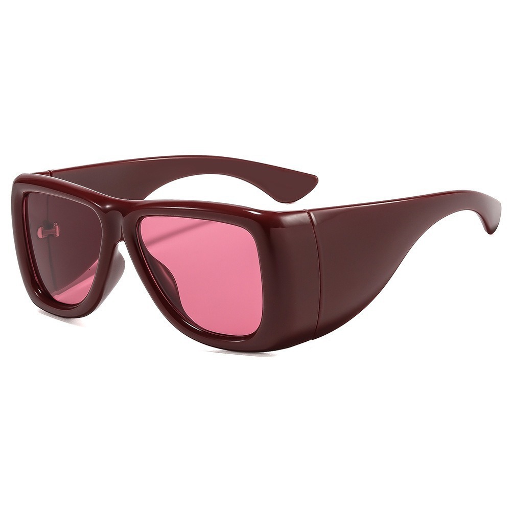 20 New European And American Style Square Large Frame Sunglasses, Popular For Photos, Hip-Hop Fashion, Unique UV Protection Sunglasses - view 4