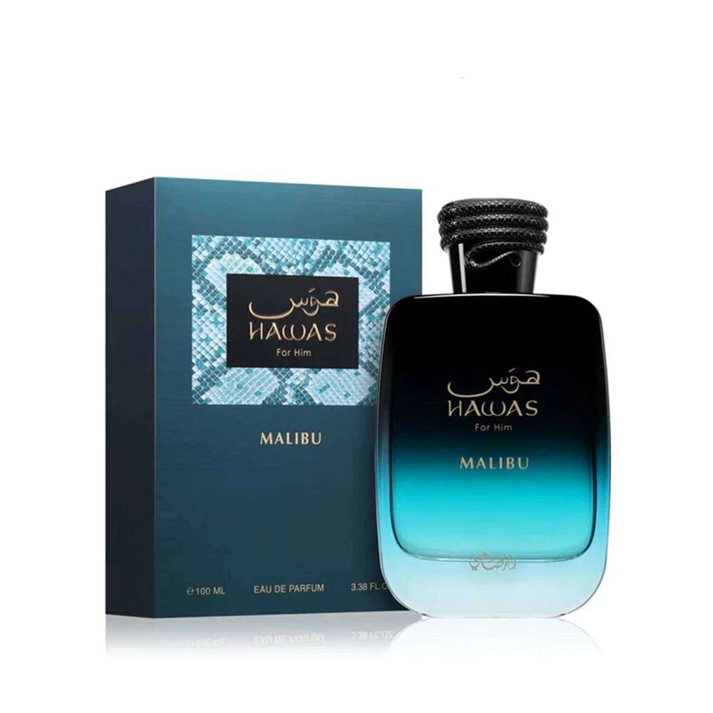 Rasasi Hawas Malibu Eau de Parfum Spray for Men Sun-Drenched Fresh Citrus, Marine & Woody Aromatic Scent, Long-Lasting Premium Ar 26L0626 - view 1