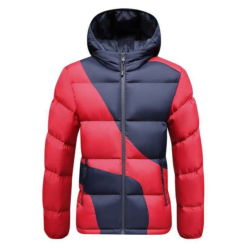 New Windproof Thickening Tops Outdoors Loose Versatile Comfort Keep Warm Coats Winter Fashion Casual Solid Hooded Parka Men W260626 - view 4