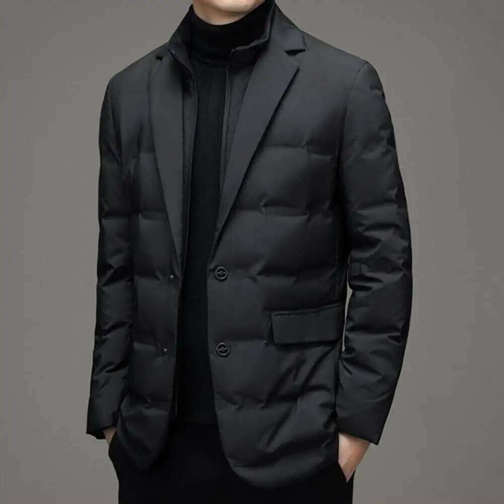 Winter Men's Coldproof Windproof Suit Scarf Collar Simple Down Jacket Male Clothing J260626 - view 3