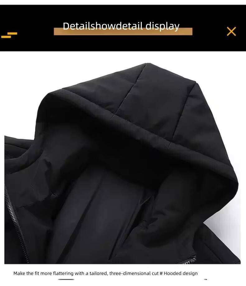 New Winter Men's Clothes Trendy Down Cotton Padded Loose Coats Thickened Warm Bread Jackets with Hats J260626 - view 6