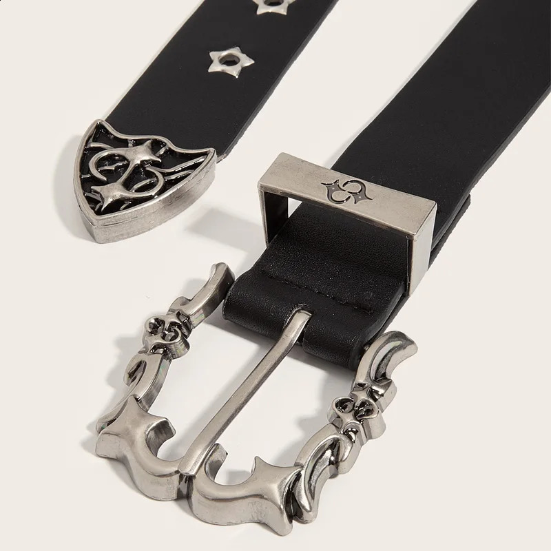 Star Eye Rivet Studded Belt For Men and woman Gothic Pin Buckle Fashion Casual Punk Pu Leather Waistband Y2K Hip Hop Jeans Belt 260626 - view 5