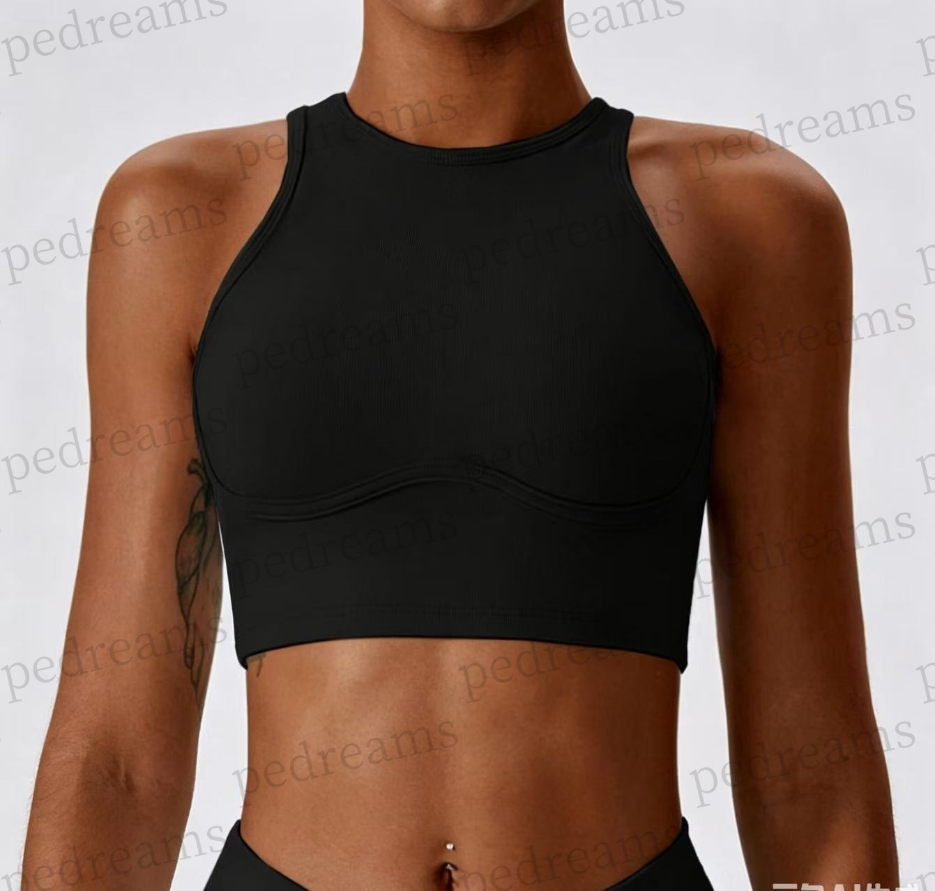 Supportive Sports Bra With Soft Straps For Female Athletes Ideal Workout Gear - view 5