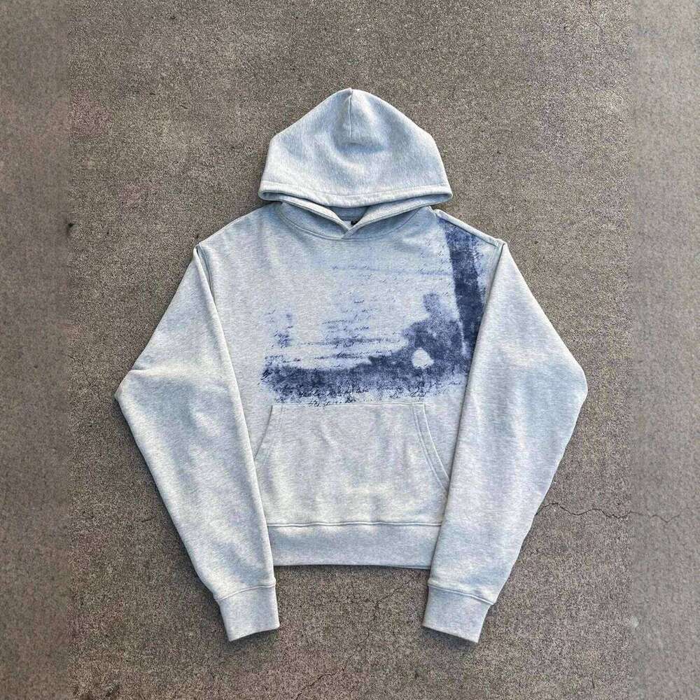 New autumn winter style personalized fashion loose street Y2K new men's and women's hooded pullover hoodie W260626 - view 3