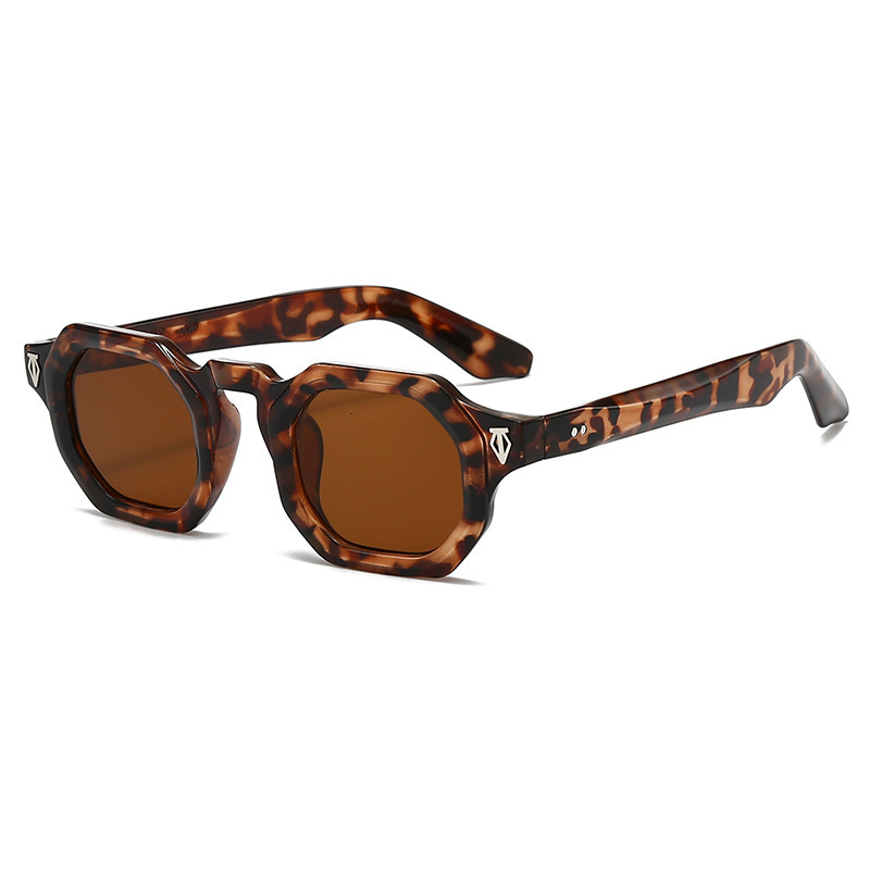 New European And American Geometric Frame Foreign Trade Sunglasses, Trendy Street Style, Modern Charm, Retro Sunglasses - view 5