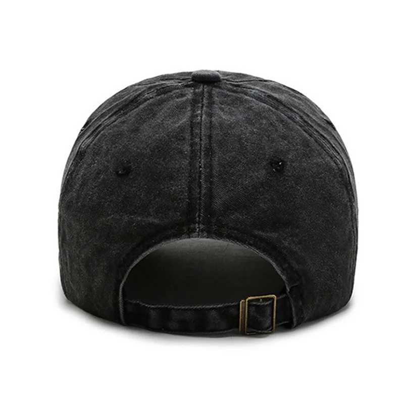 Sports New Outdoor Cotton Coated Wash Baseball Embroidery Patch Black Letter Sunscreen Sunshade Hat Spring And Autumn M260626 - view 3