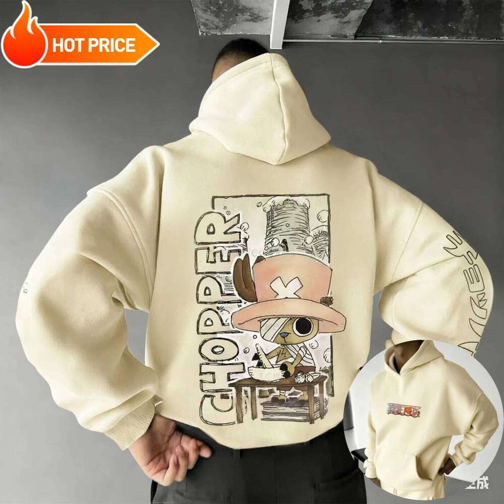 2026 New One Piece Anime Chopper Printed Sweatshirt and Women's Men's Tops Sports Harajuku Y2K Hoodie W260626 - view 4
