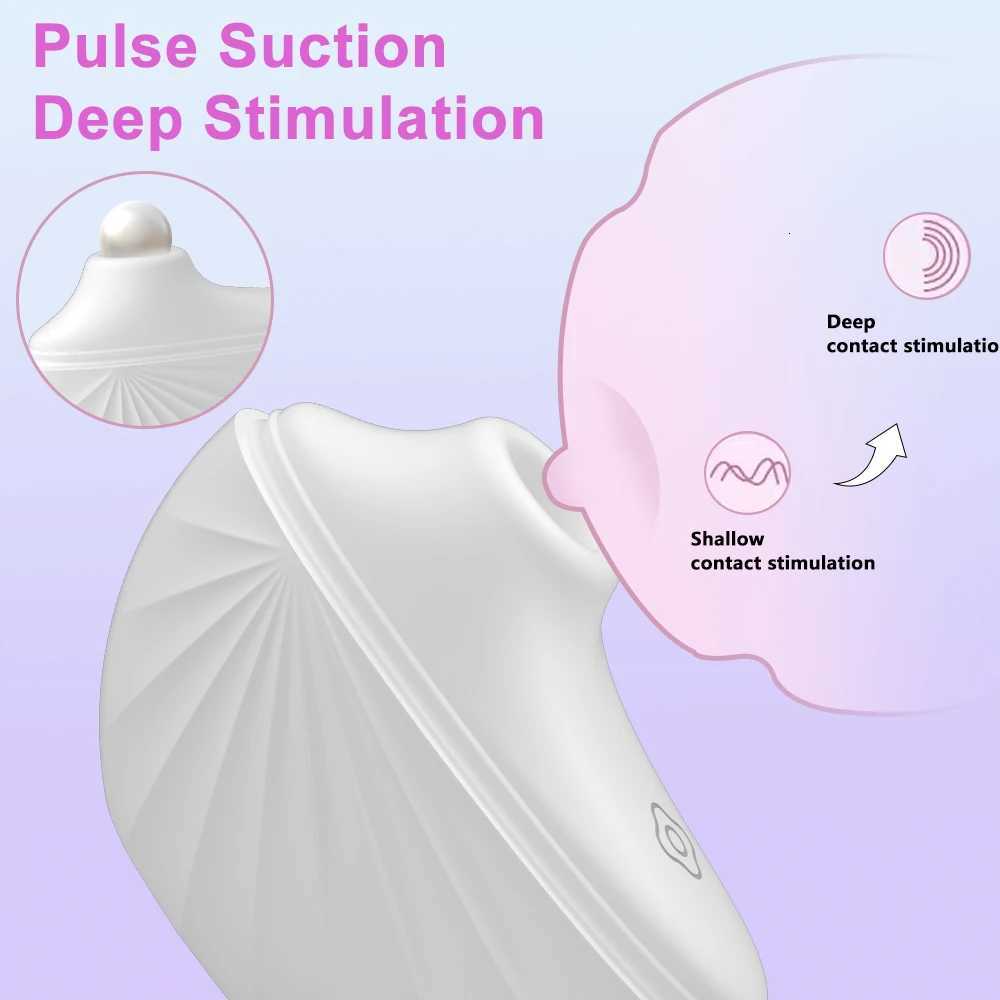 Vibrator Design Sucking Mini Shell Nipple G point Stimulator Vaginal Climax Blowjob Etotic Masturbator Sex Toys for Women M260626 - view 4