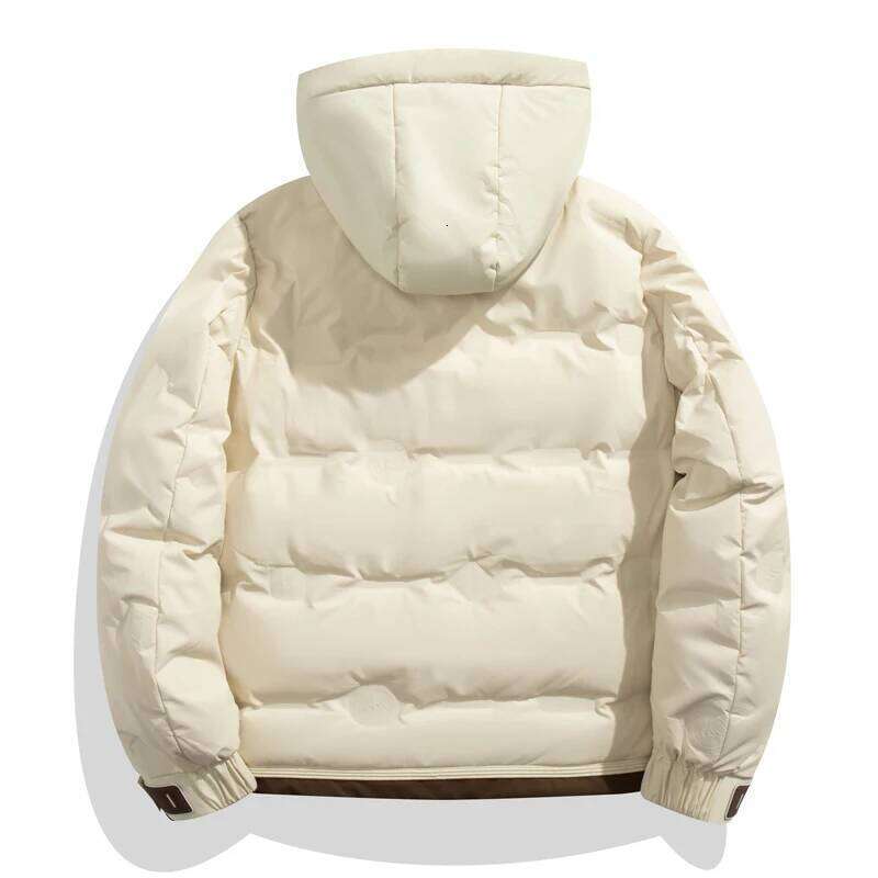 Men Hooded Hip Hop Color Blocked Puffer Outwear Coats Harajuku Streetwear Loose Warm White Duck Down Jacket Man J260626 - view 5