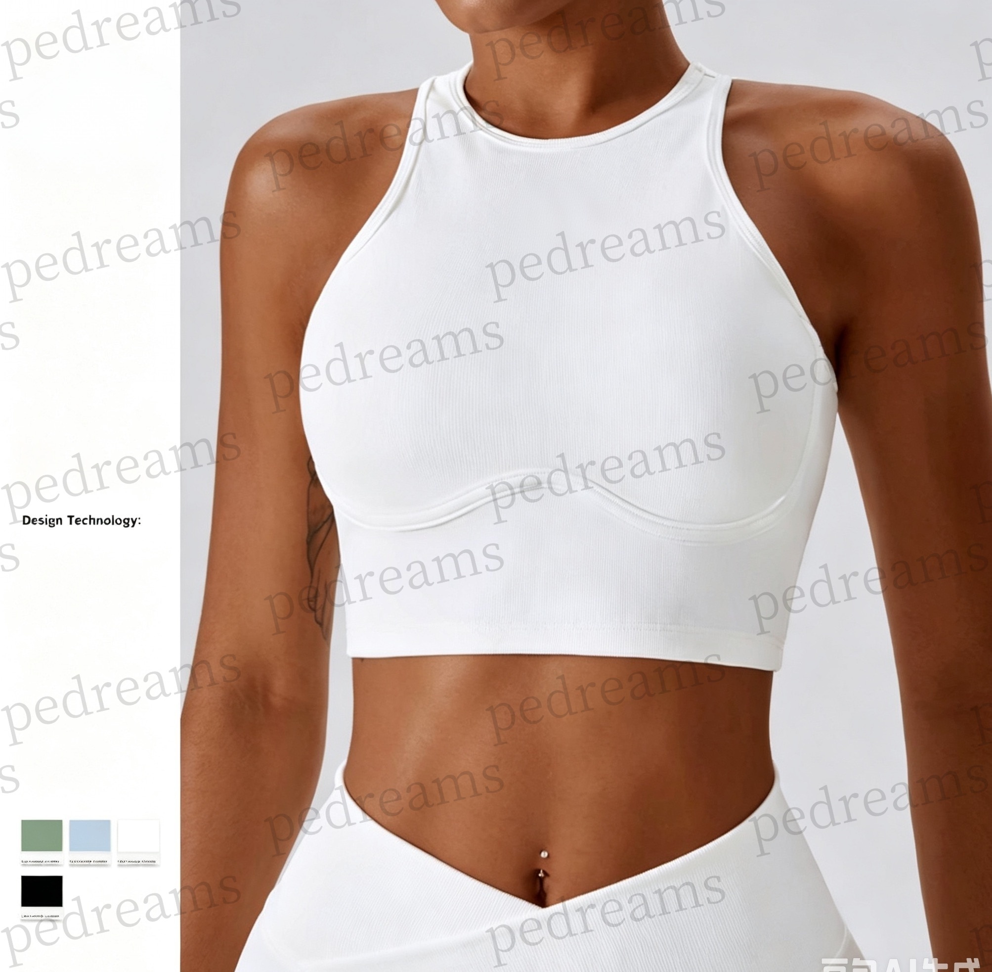 Supportive Sports Bra With Soft Straps For Female Athletes Ideal Workout Gear - view 3