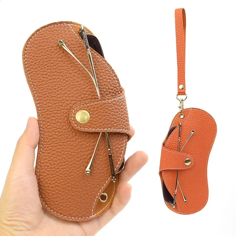PU Leather Glasses Bag Fashion Portable Spectacle Case Sunglasses Storage Hanging Bag Glasses Case Protective Cover 260625 - view 6