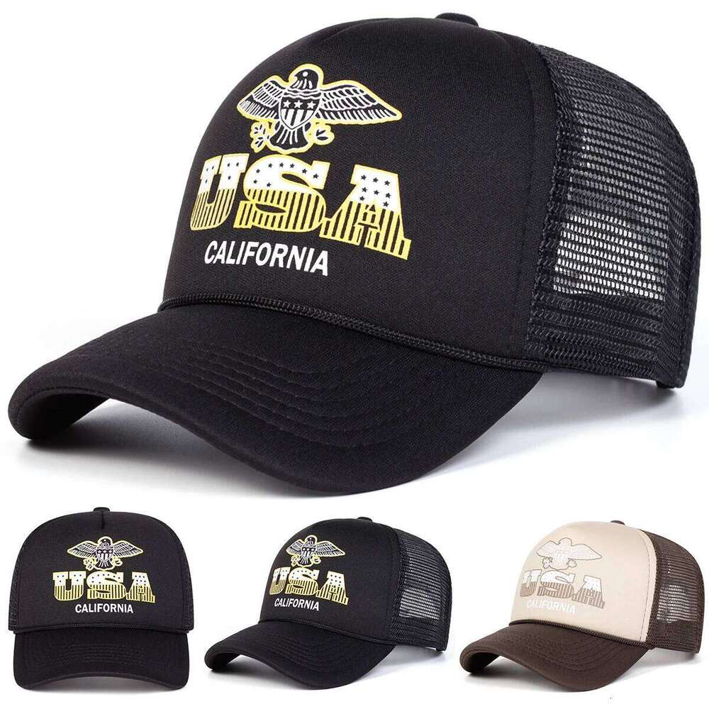 Unisex USA CALIFORNIA Baseball Net Caps Spring Summer Outdoor Adjustable Casual Hats Sunscreen Hat Sports Cap W260626
