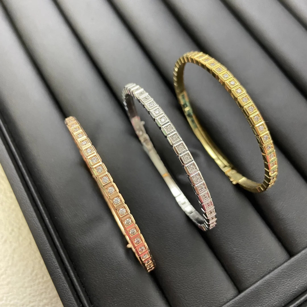 High quality ice cube style diamond inlaid zircon bracelet for women exquisite jewelry 17cm holiday gift 260626 - view 5