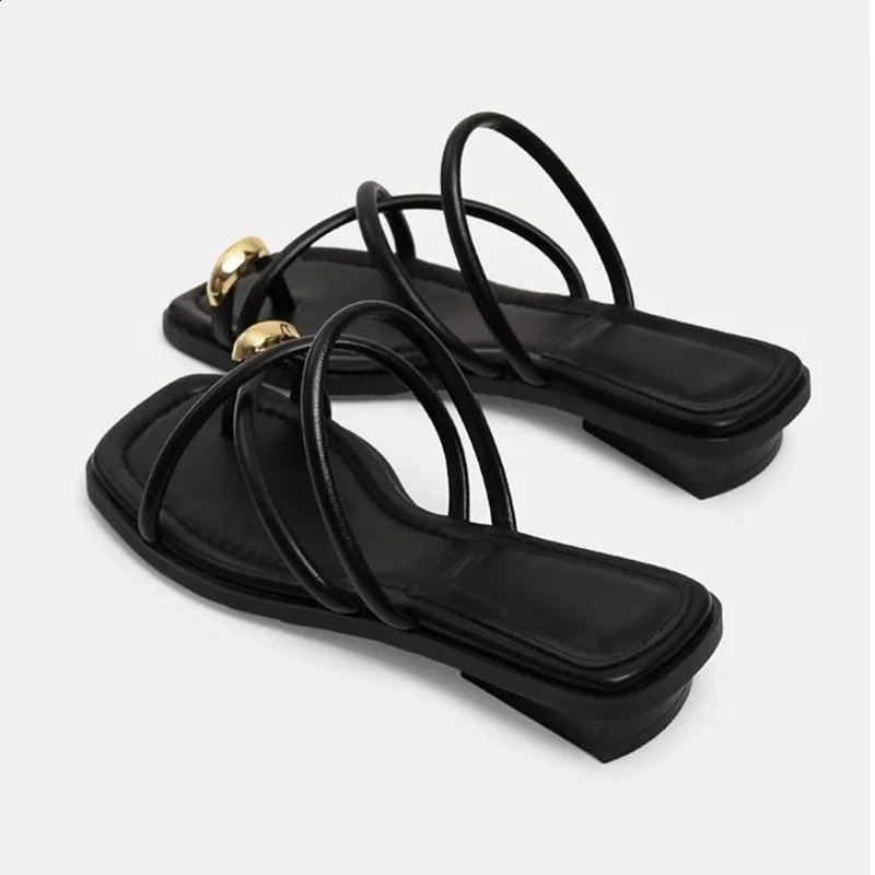 2026 Summer Flip Flop Clip Toe Women Flats Slippers Shoes Outdoor Beach Vacation Ladies Narrow Band Slides 260626 - view 3