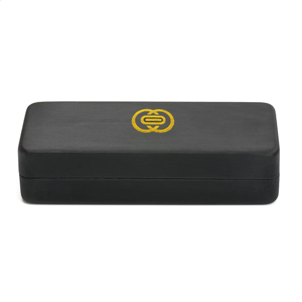 High-grade Black Iron Case For Glasses Square Brushed Black Cortex Customizable 003 260625 - view 7
