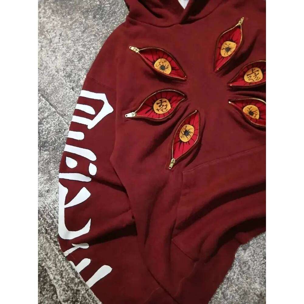 Y2K Harajuku Kokushibo Six Eye Oversized Hoodies anime Gothic Streetwear Men Women Casual Fashion Clothing pullover Sweatshirt W260626 - view 7