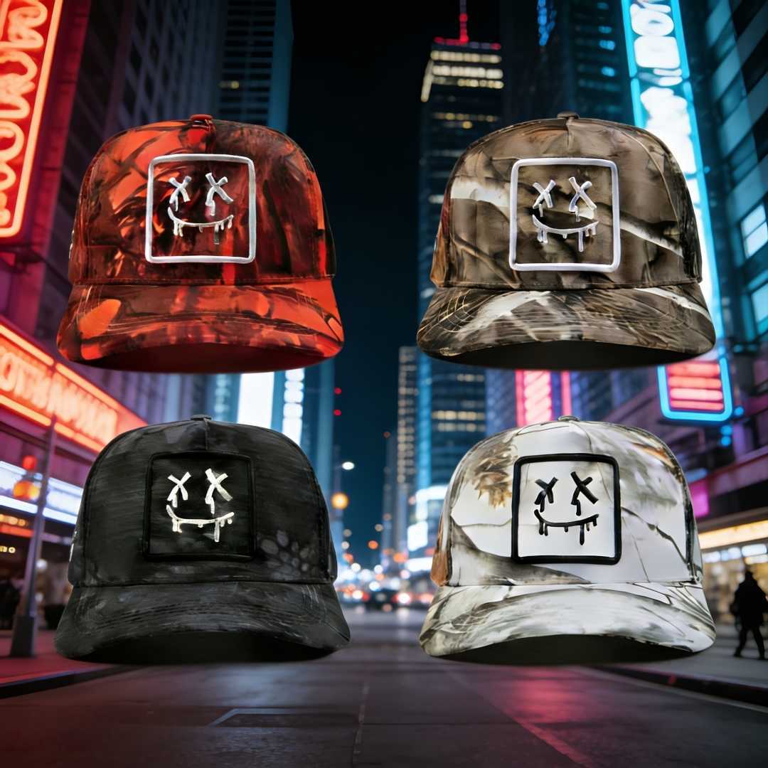 unique Fashionable camouflage hat with embroidery design - stand out in summer style ideal for casual outings paired with swim M260626