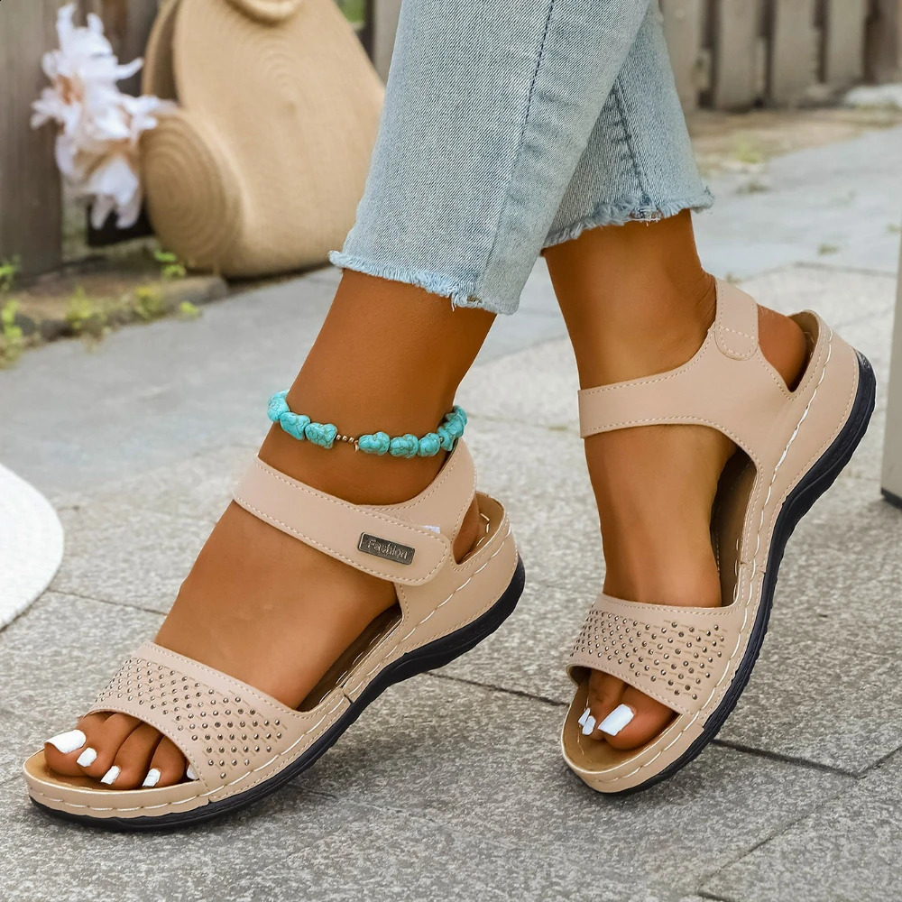Womens Summer Fashion Sandals Casual Round Toe Wedge Fish Mouth Sports for Women 260626 - view 5