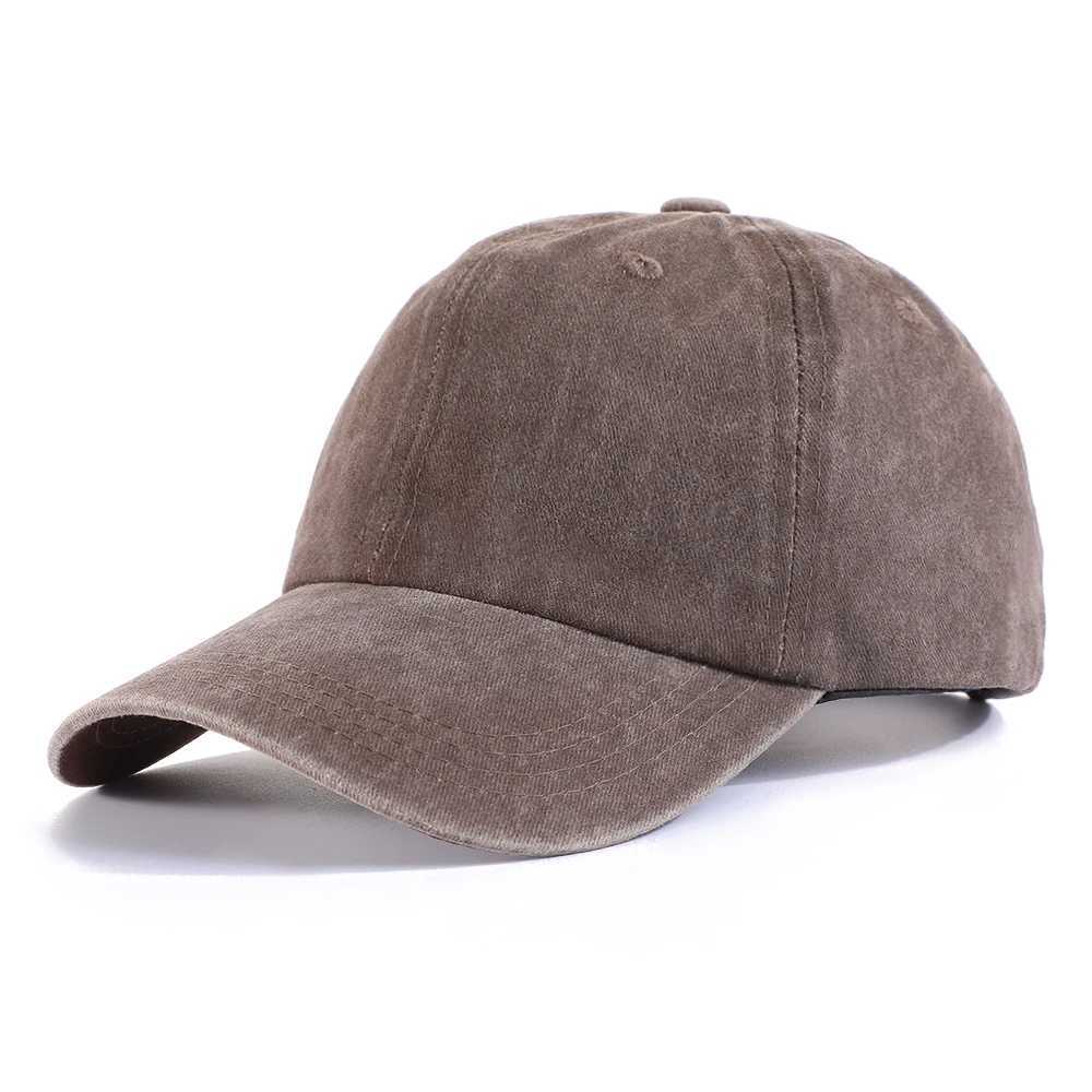 washed plain-colored soft-brimmed baseball Retro suitable for both men and women a street-style outdoor casual piece M260626 - view 4