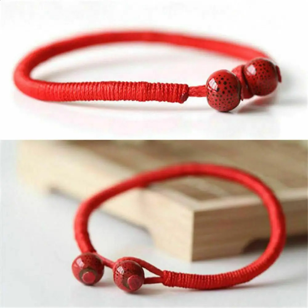 Lucky Beads Red String Bracelet Women Men Handmade Amulet Cord Kabbalah Weave Bangle For Lovers 260617 - view 5