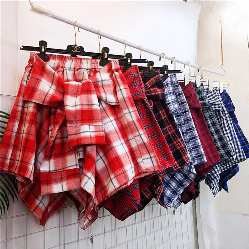 TOTRUST Fashion College Asymmetrical Skirt Women Summer Plaid Skirt Women Casual Students Shirt Mini Skirt Female Saia 260626 - view 5