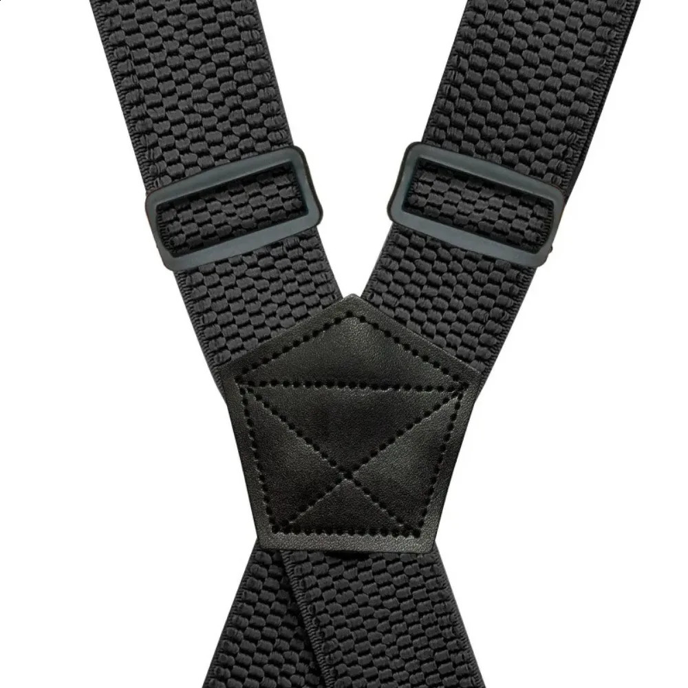 Heavy Duty Suspenders for Men Work Outdoor 38cm15inch Y-back 3 Plastic Clips Adjustable Elastic Trouser Braces Strap Belt 260626 - view 4