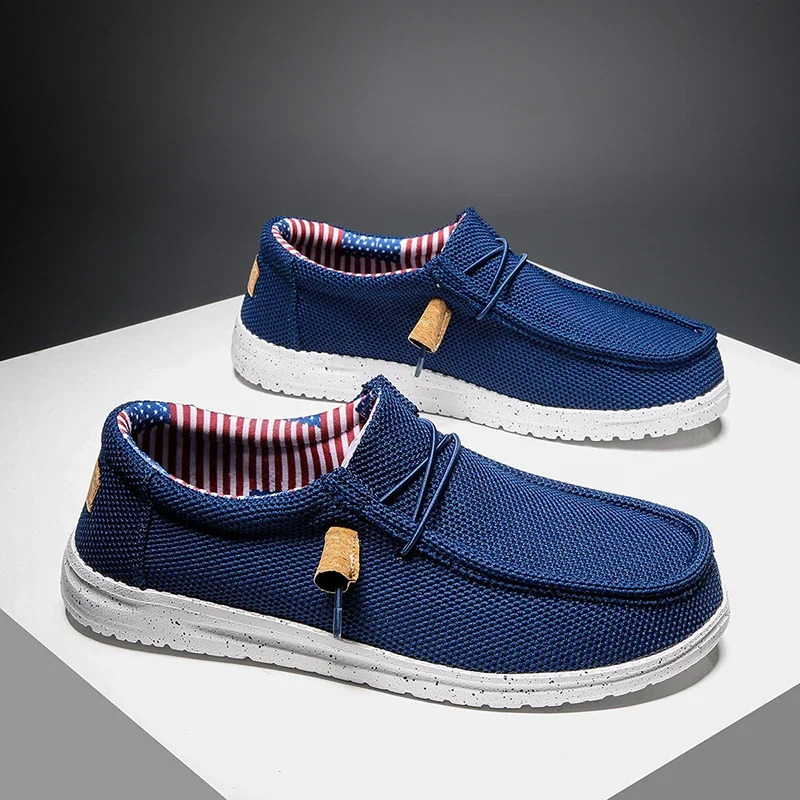 Canvas Loafers Comfortable Walking Flats for Man Non Slip Soft Moccasins Sneakers Summer loafers Men Casual Shoes Slip on 260626 - view 5