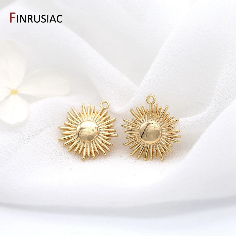Jewellery Making Pendants Accessories Wholesale 4 Types Gold Plated Round Coin n Pendants For DIY Necklace 260623 - view 5