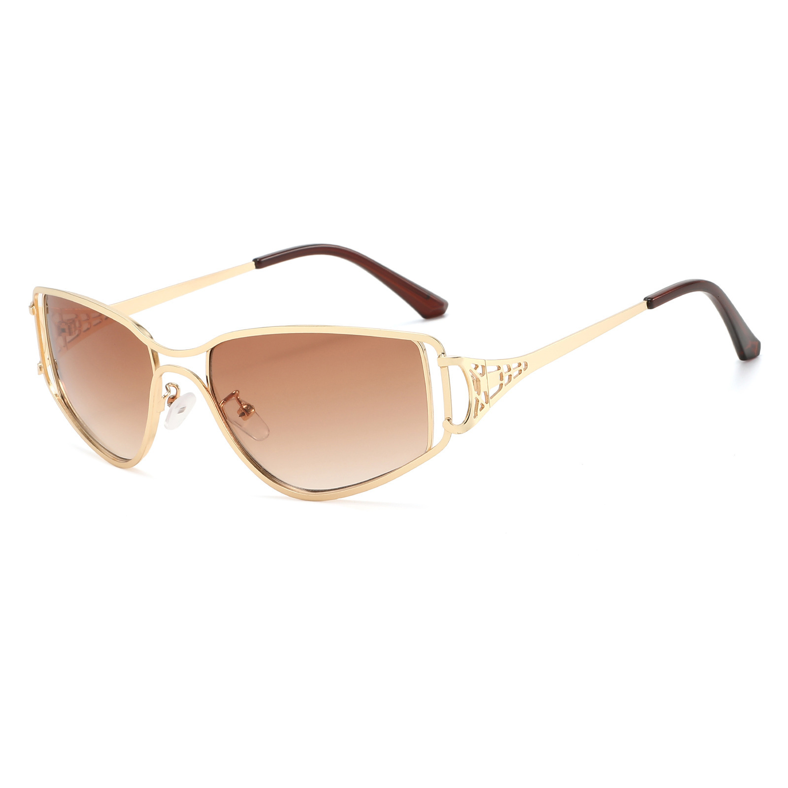 20 New Personalized Hollow Double-Beam European American Fashion Trend High-End Men's And Women's Street Style Sunglasses - view 3