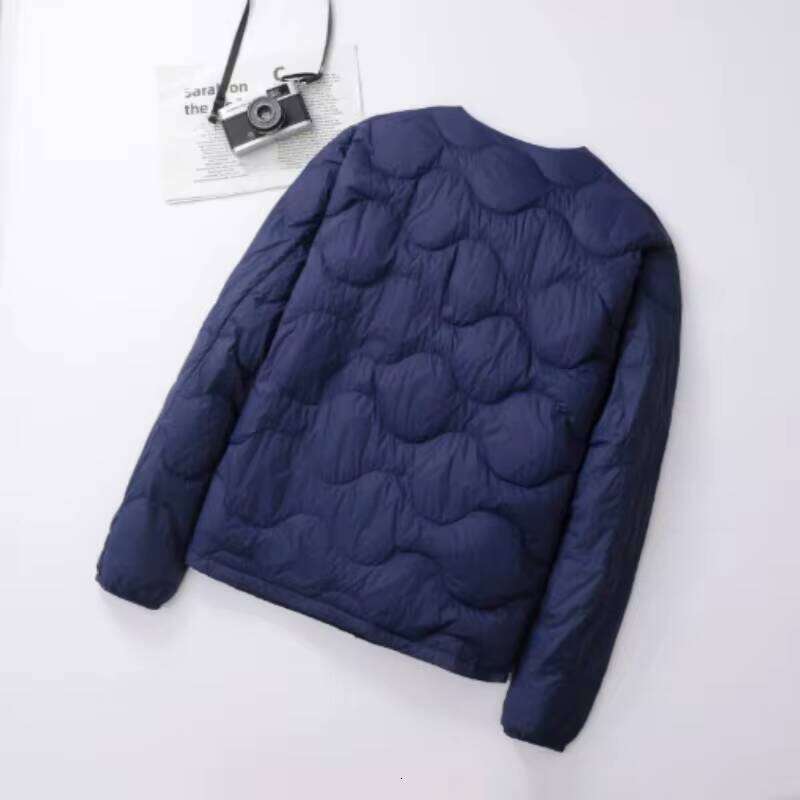 Plus Size Vest 2025 Autumn Winter New Lightweight Down Jacket Simple Fashion Casual Crew Neck V-neck Men's Coat J260626 - view 5