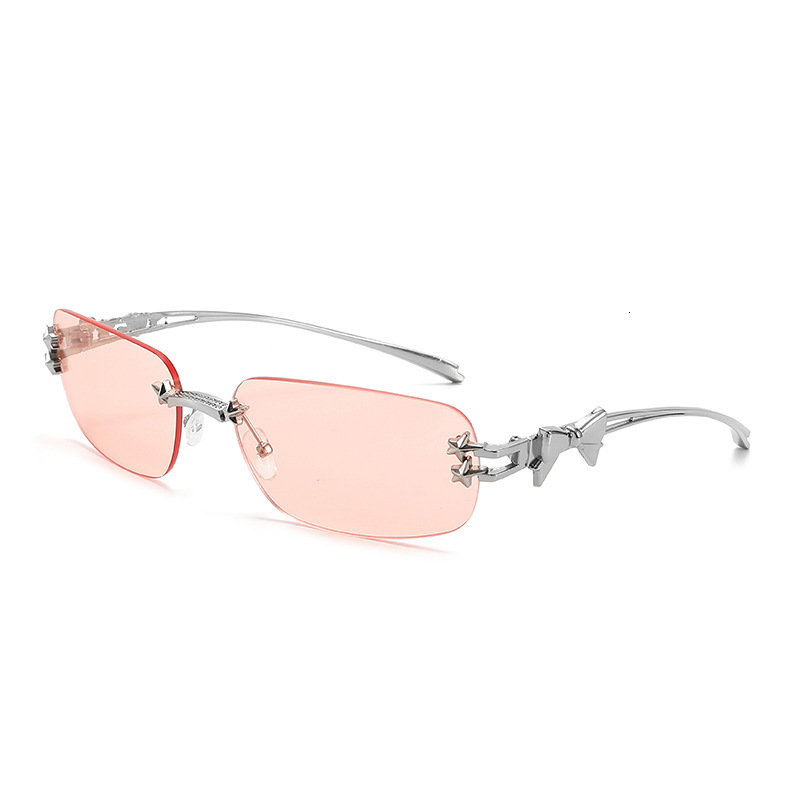 Korean-Style Jennie-Inspired Star-Shaped Frameless Sunglasses, Y2k Hot Girl Style, Fashionable And Trendy, High-End Street Style Sunglasses For Women - view 5