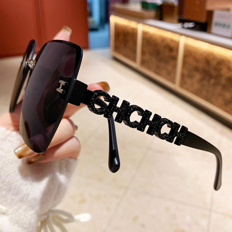 Aierma photochromic frameless sunglasses for women new model TikTok cross border fashion sun protection sunglasses live stream - view 5